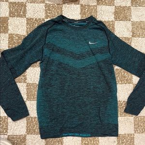 Nike Teal Long Sleeve Athletic Shirt M